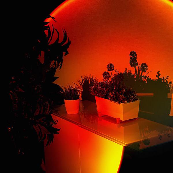 Sfeervolle Sfeerlamp met Zonsondergang Projectie voor Woonkamer Slaapkamer en Sfeerverlichting Interieur | Sansoti