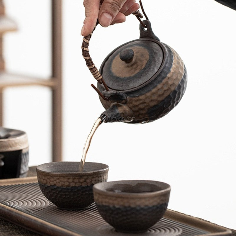 Wabi Sabi Japanisches Teeservice Keramik mit Tablett und Teewärmer | Restfield