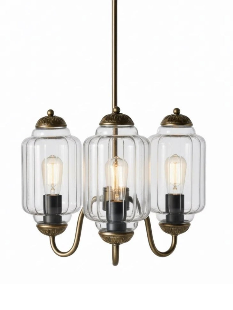 Melkglazen Kroonluchter Vintage Afwerking Tijdloze Elegantie Klassieke Verlichting voor Eetkamer Woonkamer | Sansoti