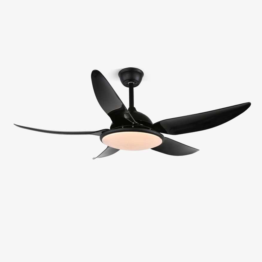 Ventilateur de plafond Aquila version moderne avec éclairage LED et télécommande 6 vitesses Ø122 cm pour salon chambre | Sansoti