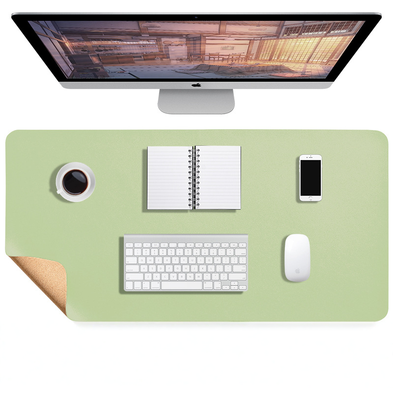 Elegante Bureaumat van Kunstleer — Waterafstotend, Antislip & Krasbestendig — Groot Oppervlak voor Bureau, Muismat & Laptop | Sansoti