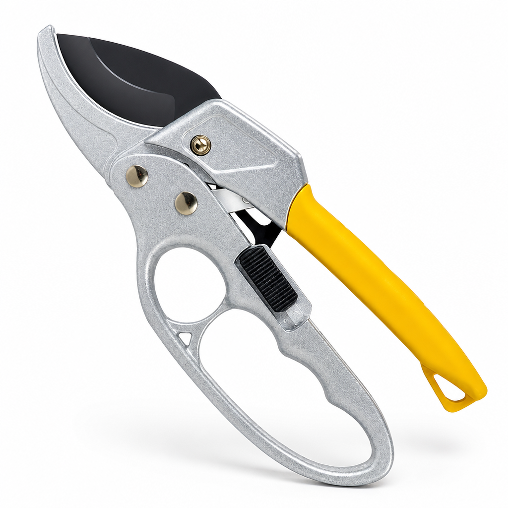 Sécateur de jardin à mécanisme de coupe à cliquet, acier SK5, poignée ergonomique, pour tailler les branches, démultiplication de la force | Sansoti