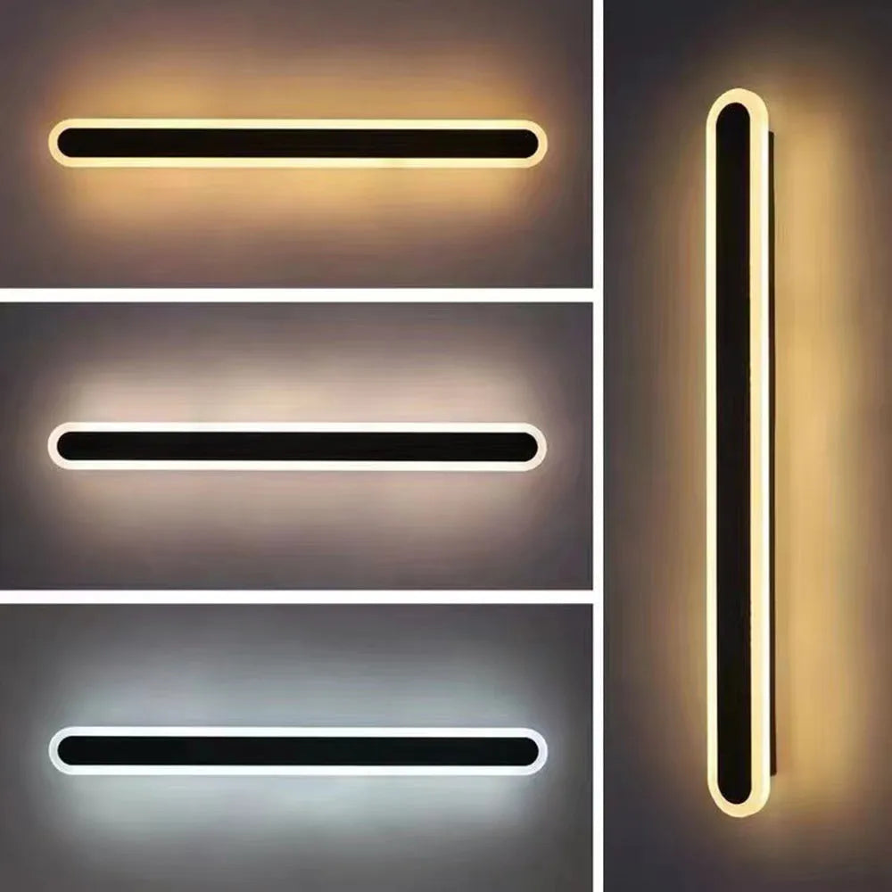 Oval Wall Light IP65 Waterproof LED Outdoor Lighting Metal Acrylic for Garden Facade Terrace Balcony Veranda | Sansoti