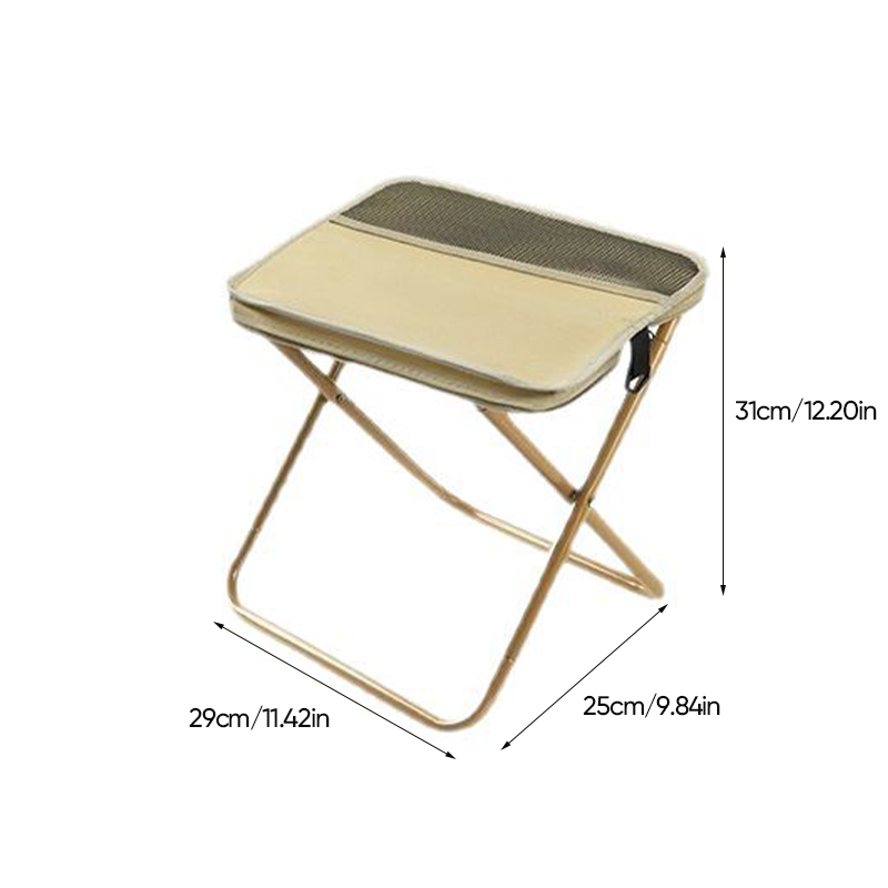 Opvouwbare Campingkruk met Rugsteun en Draagtas – Draagbaar Outdoor Zitmeubel voor Vissen, Wandelen en Picknick | Sansoti