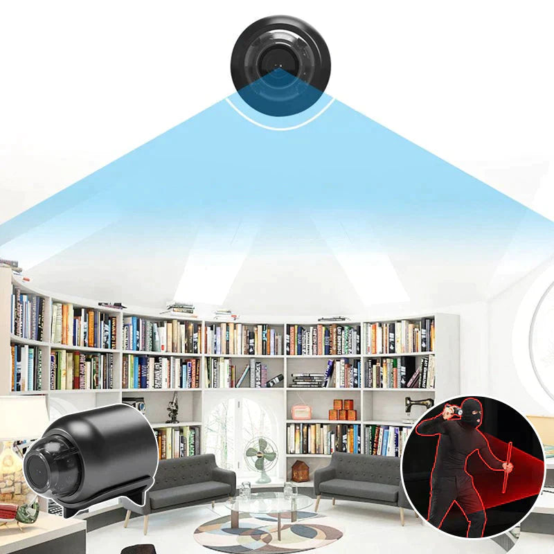 WiFi Beveiligingscamera met Nachtzicht en Bewegingsdetectie – Compacte Mini Bewakingscamera voor Thuis en Kantoor | Sansoti