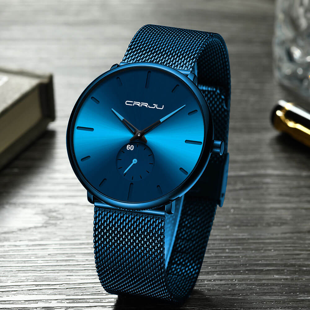 Minimalistisch Quartz Herenhorloge 40mm Ultradun Krasbestendig Glas Waterdicht Polshorloge Elegante Wijzerplaat | Sansoti