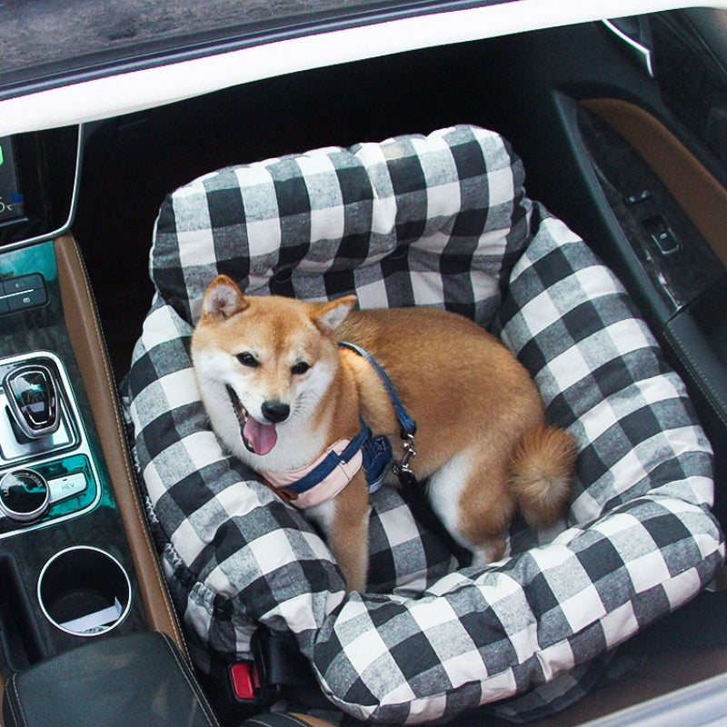 Hondenautostoel Draagbaar Reisbed Comfortabel Bolster Veilige Zetel voor Kleine Honden Katten Huisdieren | Sansoti