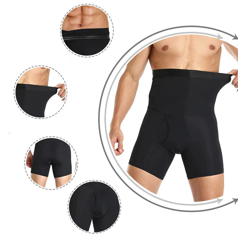Men's Corrective Shapewear Shorts – Belly Control & Comfort | Sansoti
