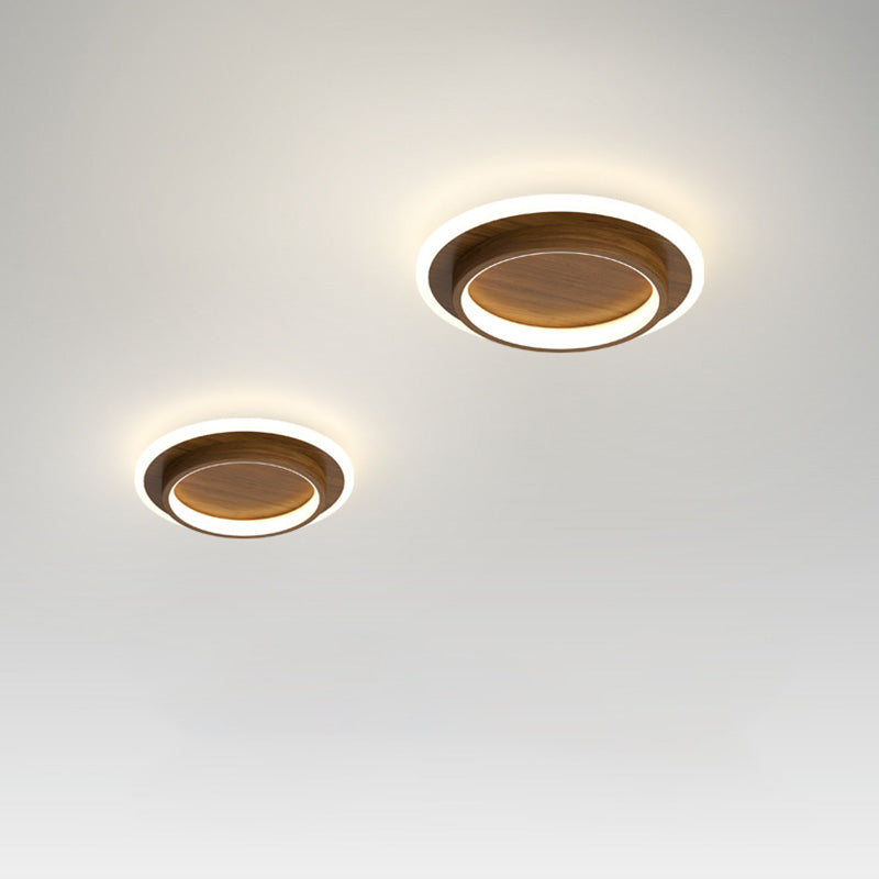 Plafondlamp Rond LED Modern Halo Design Metaal Acryl Flush Mount | Sansoti