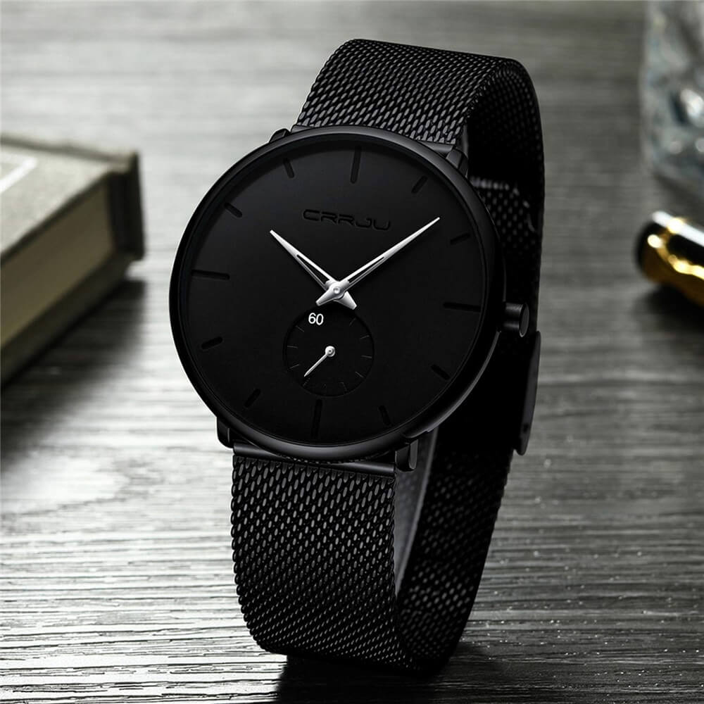 Minimalistisch Quartz Herenhorloge 40mm Ultradun Krasbestendig Glas Waterdicht Polshorloge Elegante Wijzerplaat | Sansoti
