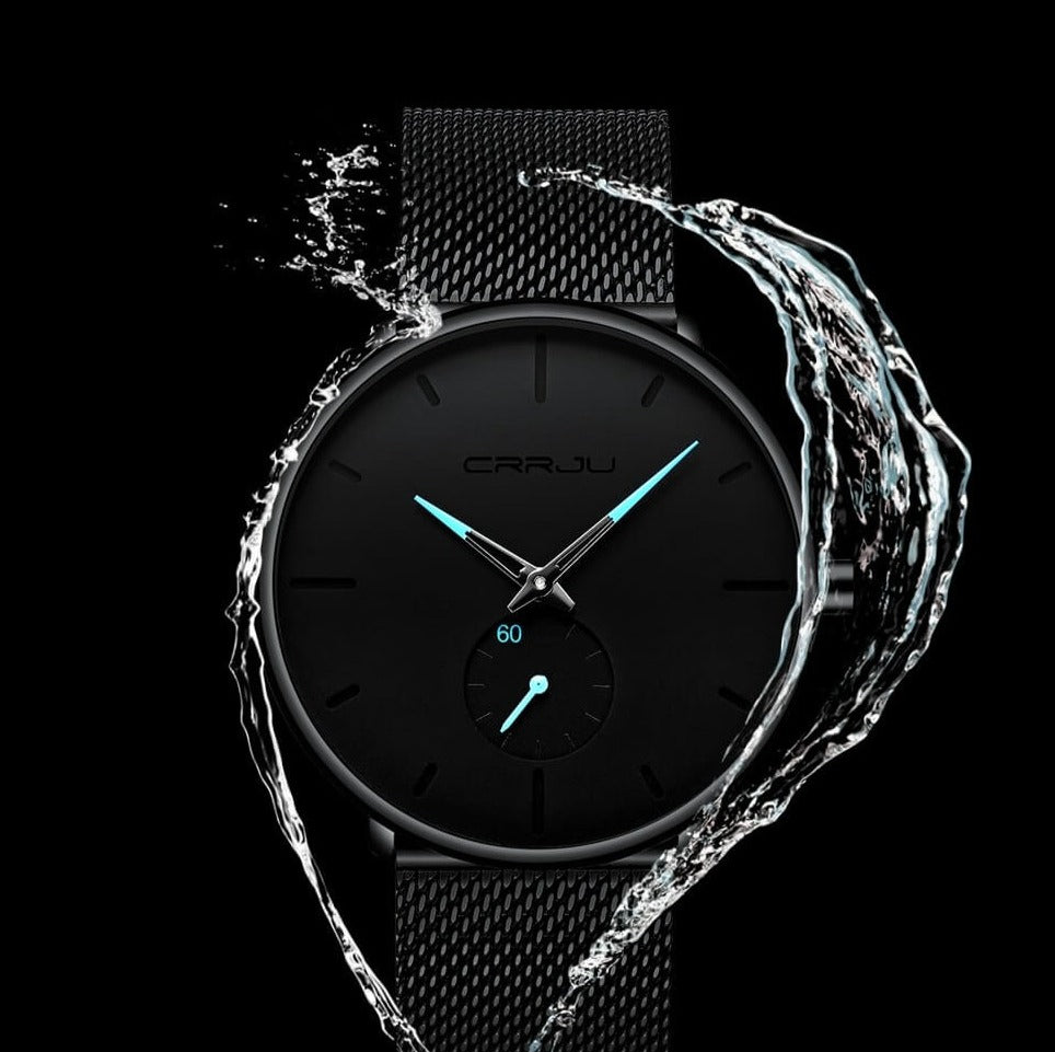 Minimalistisch Quartz Herenhorloge 40mm Ultradun Krasbestendig Glas Waterdicht Polshorloge Elegante Wijzerplaat | Sansoti