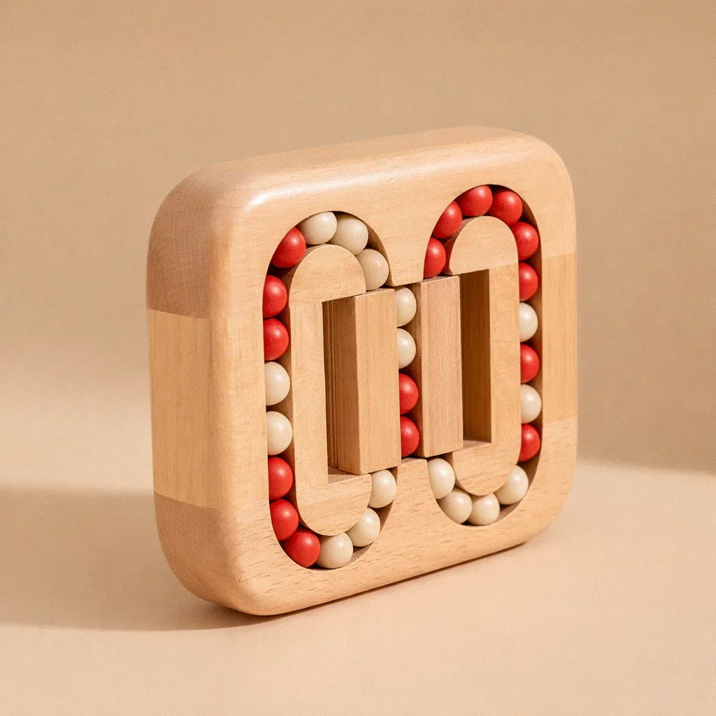 Draaipuzzel Hout 13x11.5x2cm Fidget Toy Bureau Ontspanning Denkspel Volwassenen Kinderen Cadeau Concentratie Reizen Houten Speelgoed | Sansoti