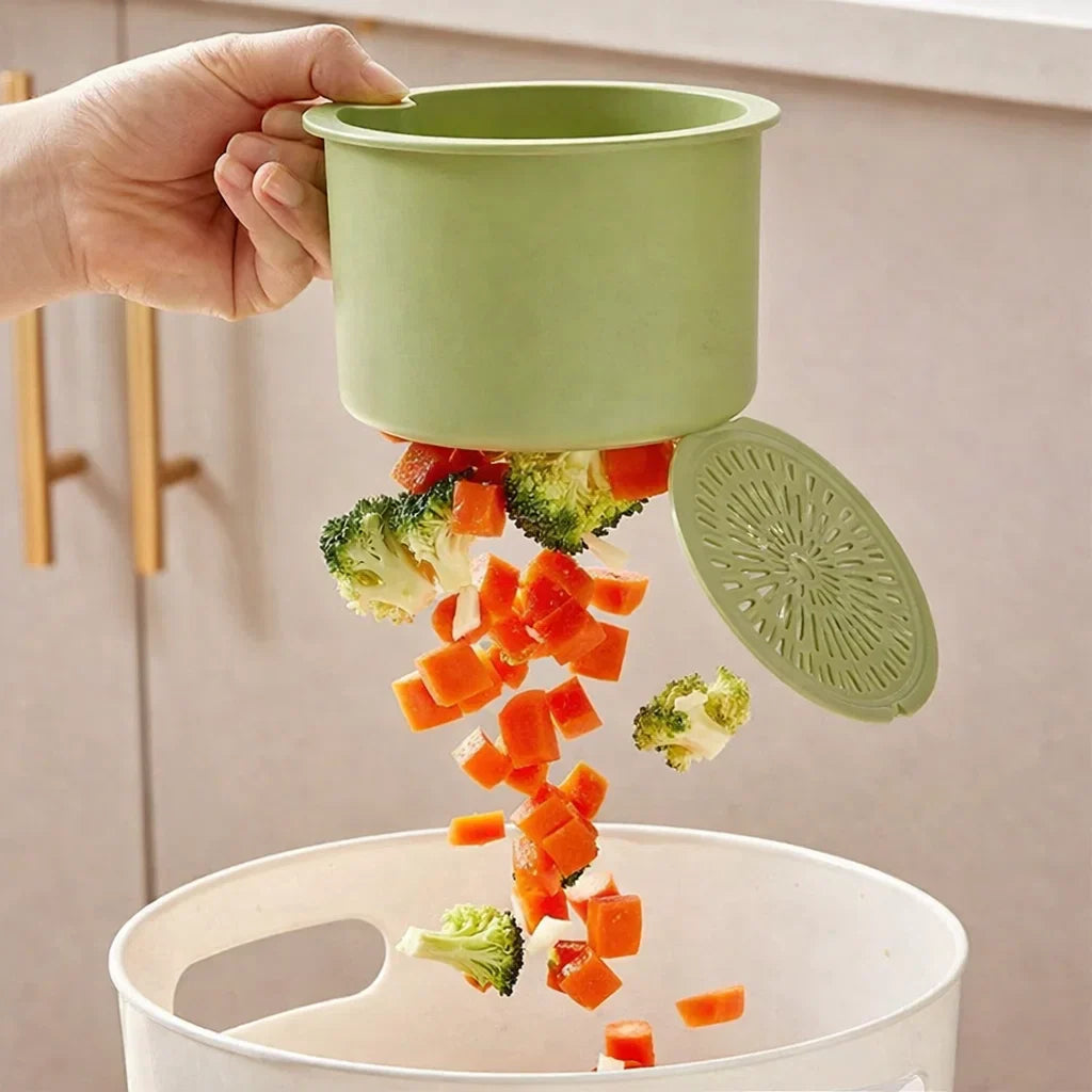 Hangend Afdruipmandje Kunststof 20x14x13 cm Keuken Kraan Zeef Afvoer Voedselresten Filter Gootsteen Organizer BPA-vrij | Sansoti