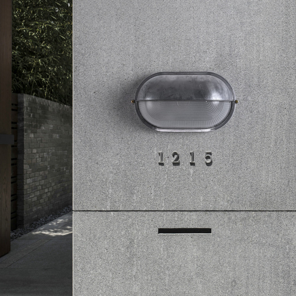 Außenwandleuchte aus Metall und Glas, wasserdicht IP65, Gold/Silber, rund/oval, für Balkon, Terrasse und Garten, stimmungsvolle Beleuchtung | Sansoti