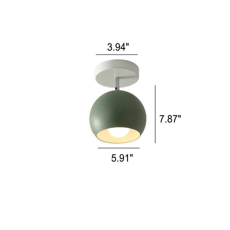 IJzeren Plafondlamp met Houtaccenten – Kleurrijk Design voor Gang en Woonkamer | Sansoti