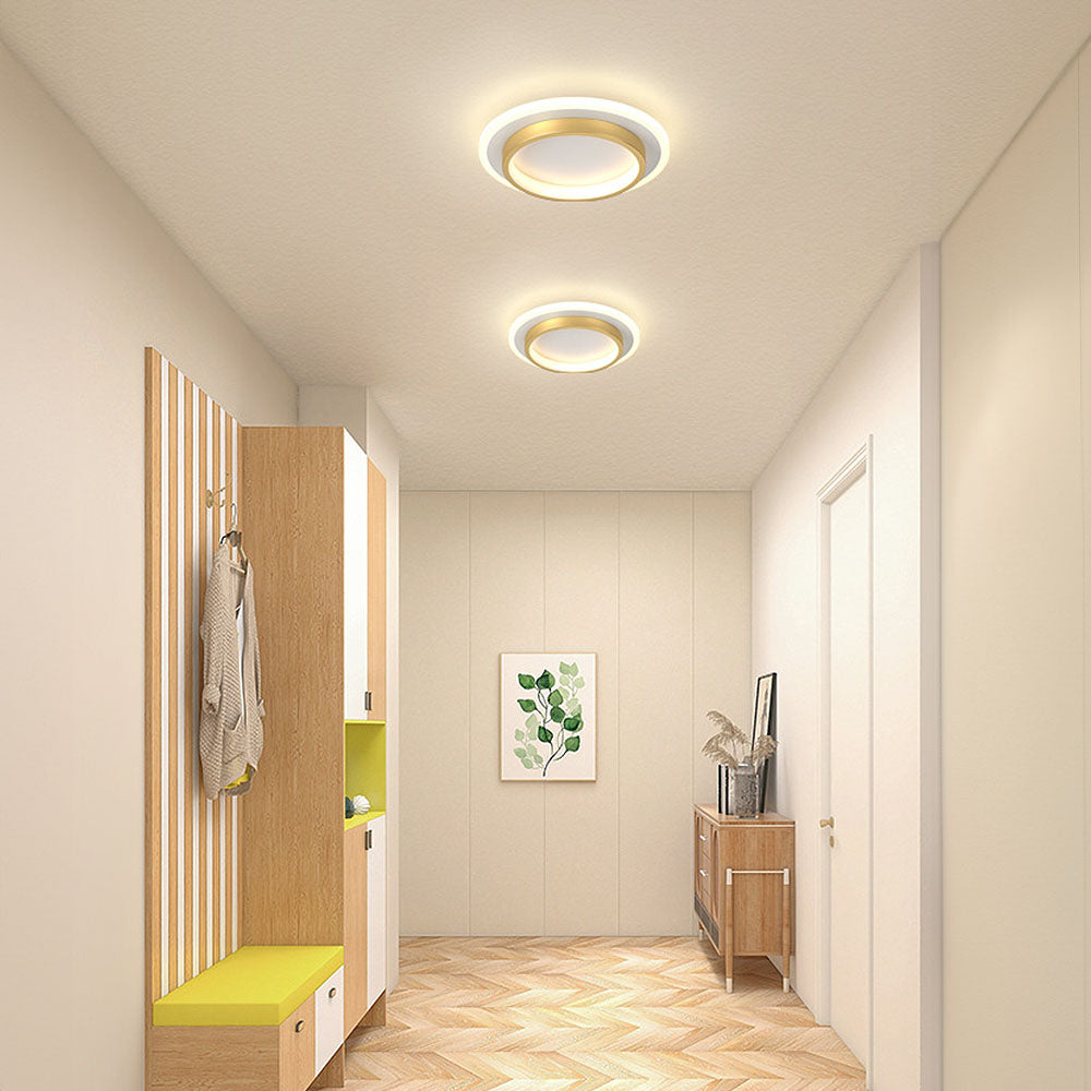 Plafondlamp Rond LED Modern Halo Design Metaal Acryl Flush Mount | Sansoti