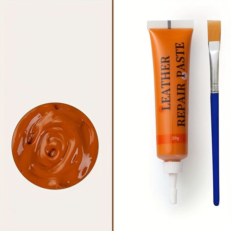 Kit de réparation du cuir pour meubles, sièges de voiture et canapés, kit de restauration avec applicateur 3x10cm | Sansoti