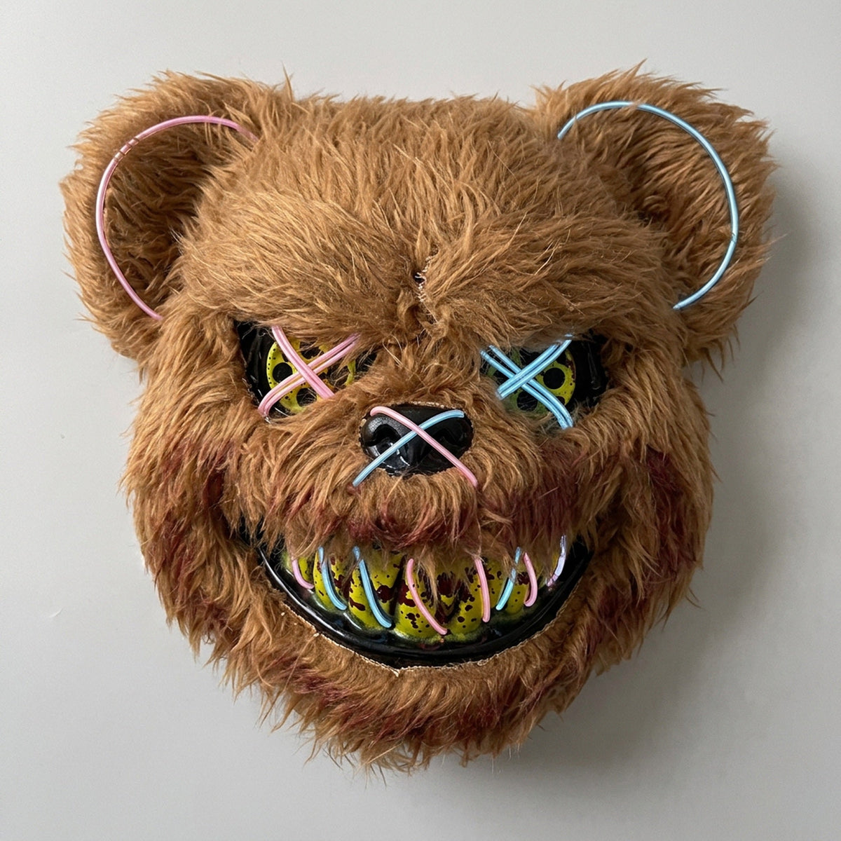 Oplichtend LED Neon Masker Beer Konijn Horror Halloween Griezelfeest Verkleedkostuum Spookhuis Party Decoratie | Sansoti