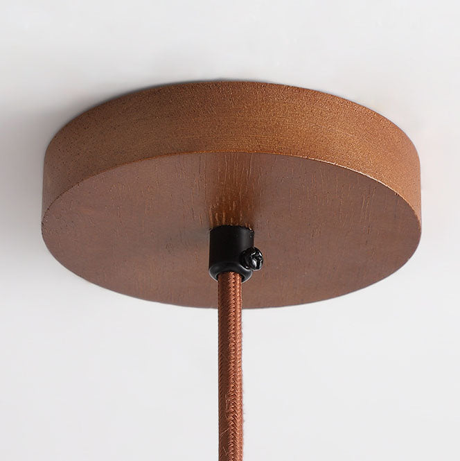 Zen Hanglamp met Natuursteen Kap en Houten Accent – Scandinavisch Design met Geïntegreerde LED | Sansoti