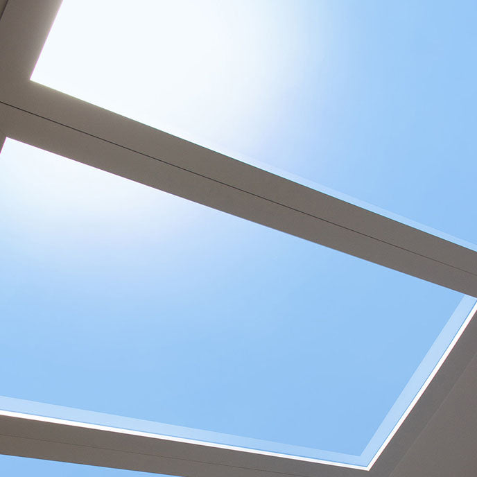 Daglichtlamp Plafond LED Ingebouwd Metaal 60x30cm Woonkamer Slaapkamer Hemelraam Daglicht Simulatie Smart Tuya Dimbaar | Sansoti