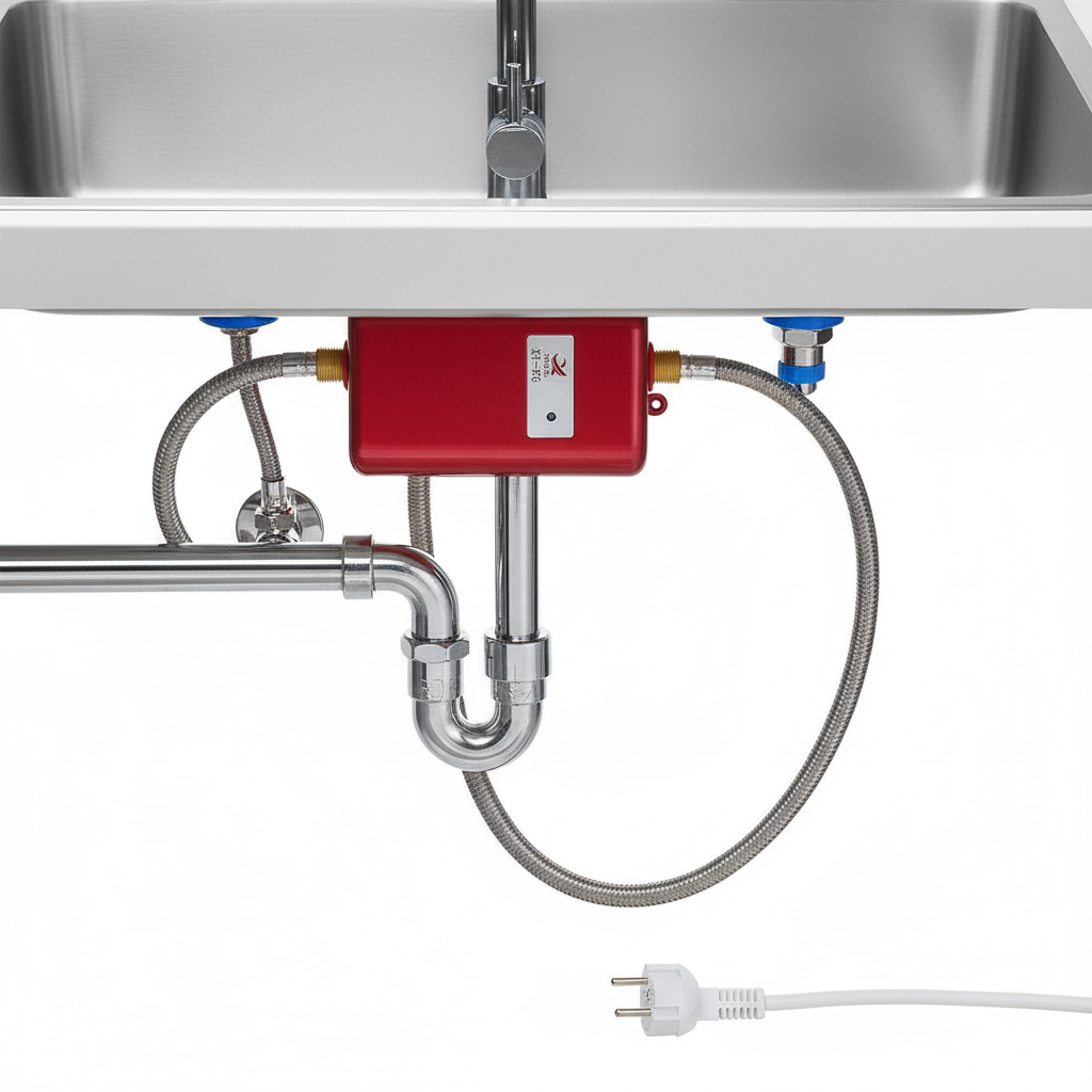 Elektrische Doorstromer 3,8 kW Compacte Wandboiler Warm Water Wit | Sansoti