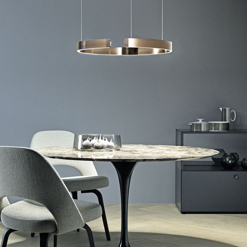 Runde LED-Hängeleuchte Verschiedene Größen Esstisch Wohnzimmer Design Ringlampe Modern | Restfield