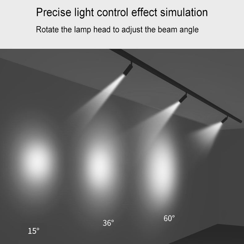 Schienenbeleuchtung LED Aluminium Schwarz Weiß 3-5 Spots Wohnzimmer Küche Flur Deckenstrahler Schienenstrahler Eingebettete LED Dimmbar | Restfield