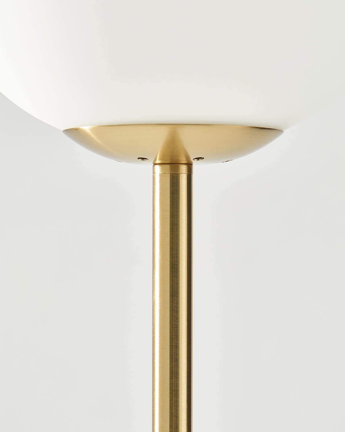 Stehleuchte Messing Mit Glaskugel 165cm Modern Minimalistisch LED | Restfield
