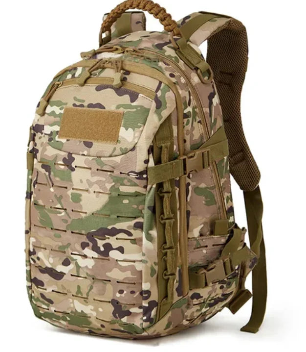 Plecak outdoorowy 30 l, taktyczny, wodoodporny, do pieszych wędrówek i podróży, na laptopa, wielofunkcyjny, z wieloma przegrodami | Sansoti