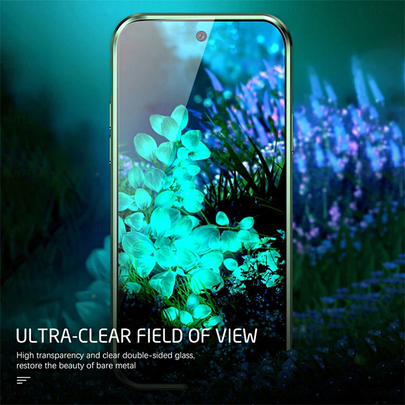 Magnetische Dubbelzijdige Telefoonhoes Gehard Glas voor Galaxy Modellen | Sansoti