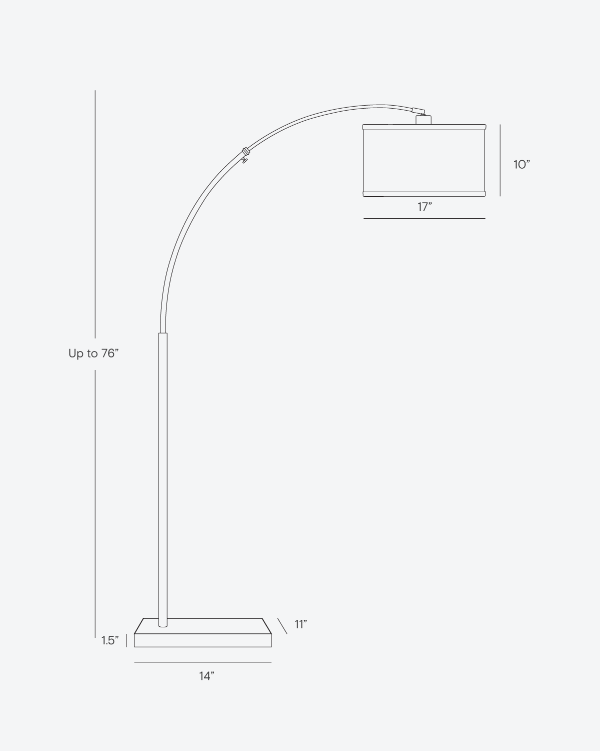 Bogenleuchte Stehleuchte Mit Marmorfuß Messing Schwarz 193cm Modern LED | Restfield
