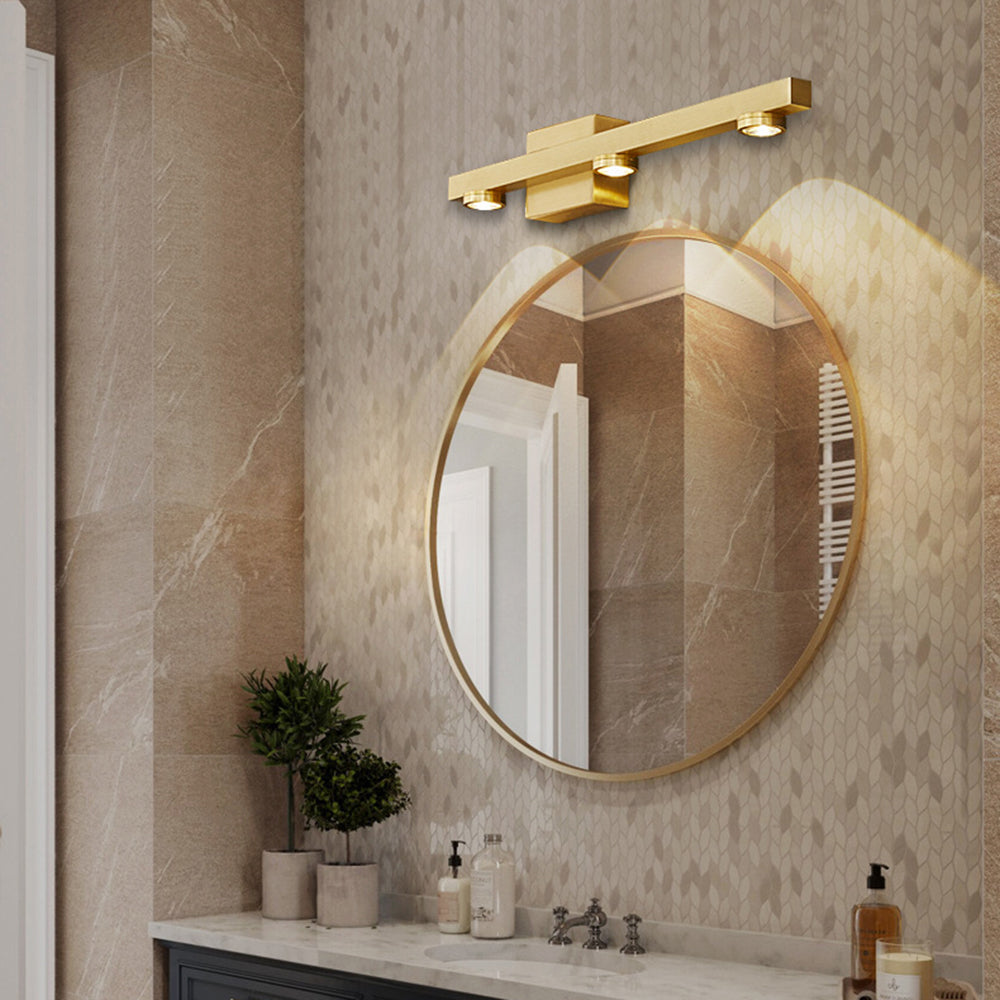 Linear LED Wall Light Metal Warm White Light Bathroom Bedroom Mirror Modern Interior Wall Lighting | Sansoti