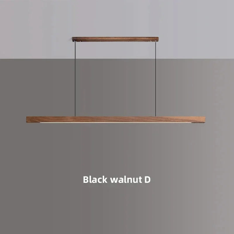 Suspension Bois LED Linéaire Dimmable 80cm 120cm 150cm Table à Manger Cuisine Salon | Restfield