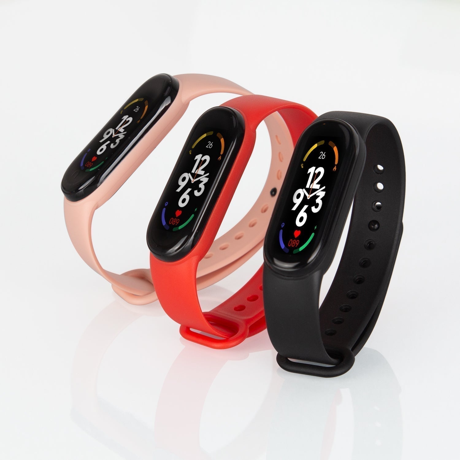 Slimme Activiteitentracker Horloge voor Kinderen met Hartslagmeter en GPS Zwart Blauw Rood Roze Geel | Sansoti