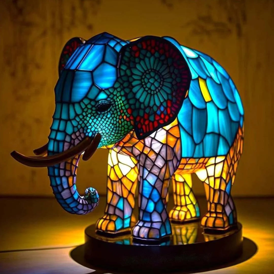 Decoratieve Dierenlamp 15 cm – Kunstlamp met LED-verlichting voor Kinderkamer, Woonkamer en Sfeerverlichting | Sansoti
