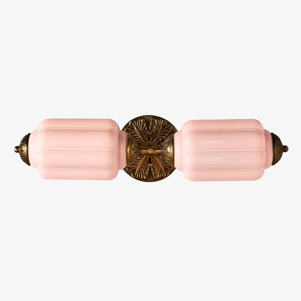 Eloise Vintage Scalloped Milk Glass Wall Sconce - Modern Accent Lighting for Bathroom and Bedroom
