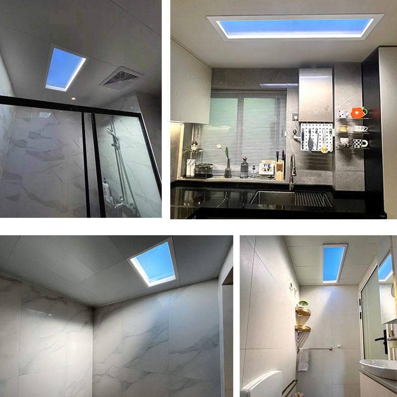 Daglichtlamp Plafond LED Ingebouwd Metaal 60x30cm Woonkamer Slaapkamer Hemelraam Daglicht Simulatie Smart Tuya Dimbaar | Sansoti