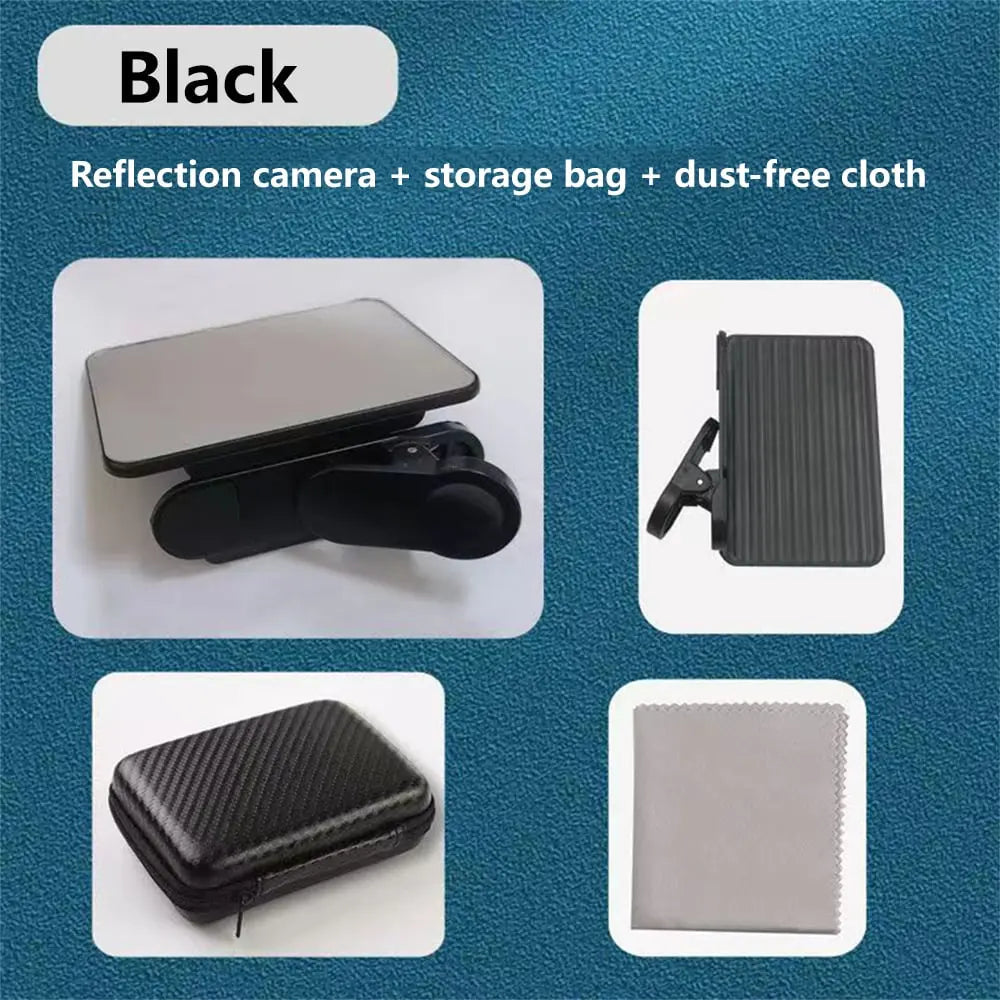 Camera Spiegelreflector Clip voor Creatieve Symmetrische Foto's – Universele Smartphone Lens met Glasreflectie | Sansoti