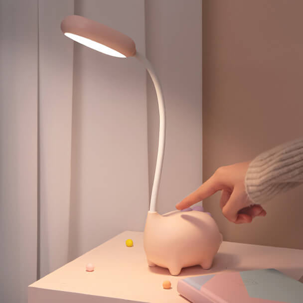 Compacte LED-tafellamp PP kunststof 3W 300lm decoratieve bureauverlichting modern kleurrijk design voor slaapkamer kantoor | Sansoti