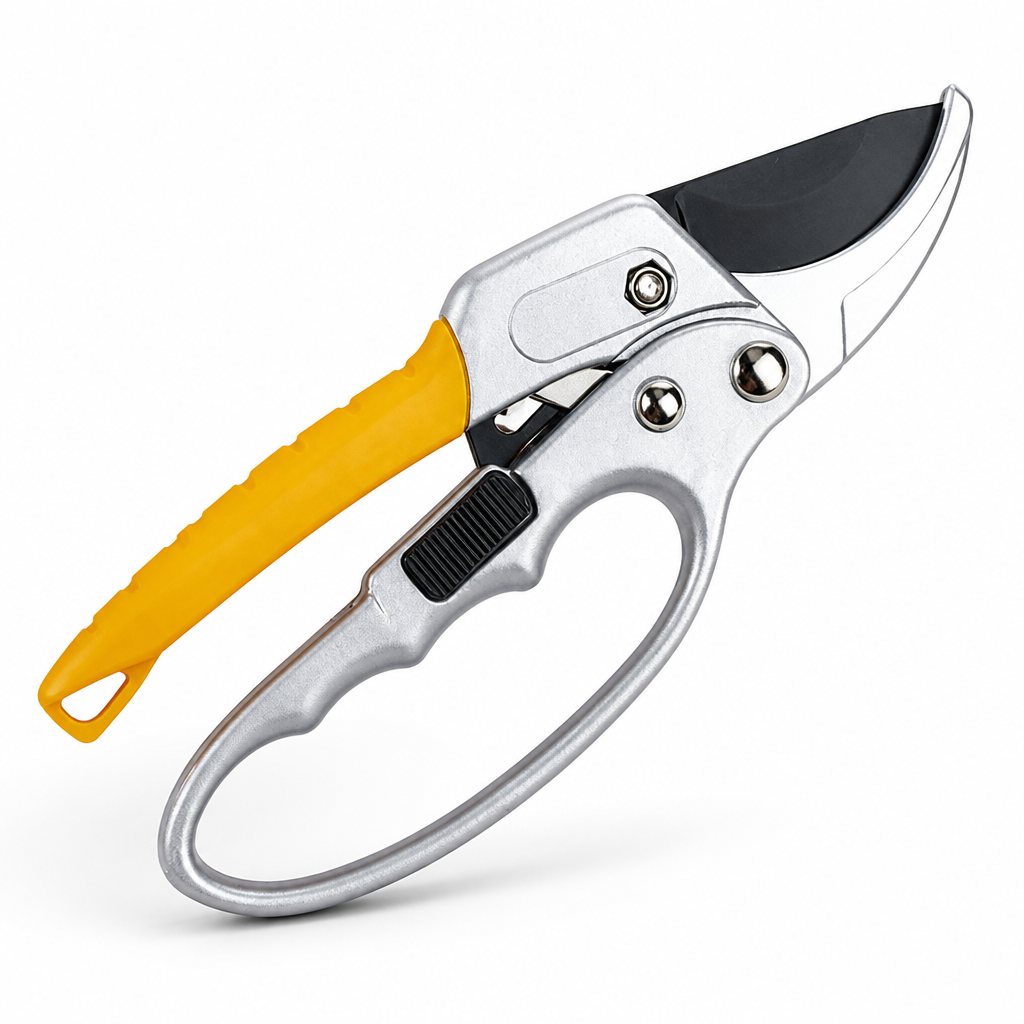 Sécateur de jardin à mécanisme de coupe à cliquet, acier SK5, poignée ergonomique, pour tailler les branches, démultiplication de la force | Sansoti