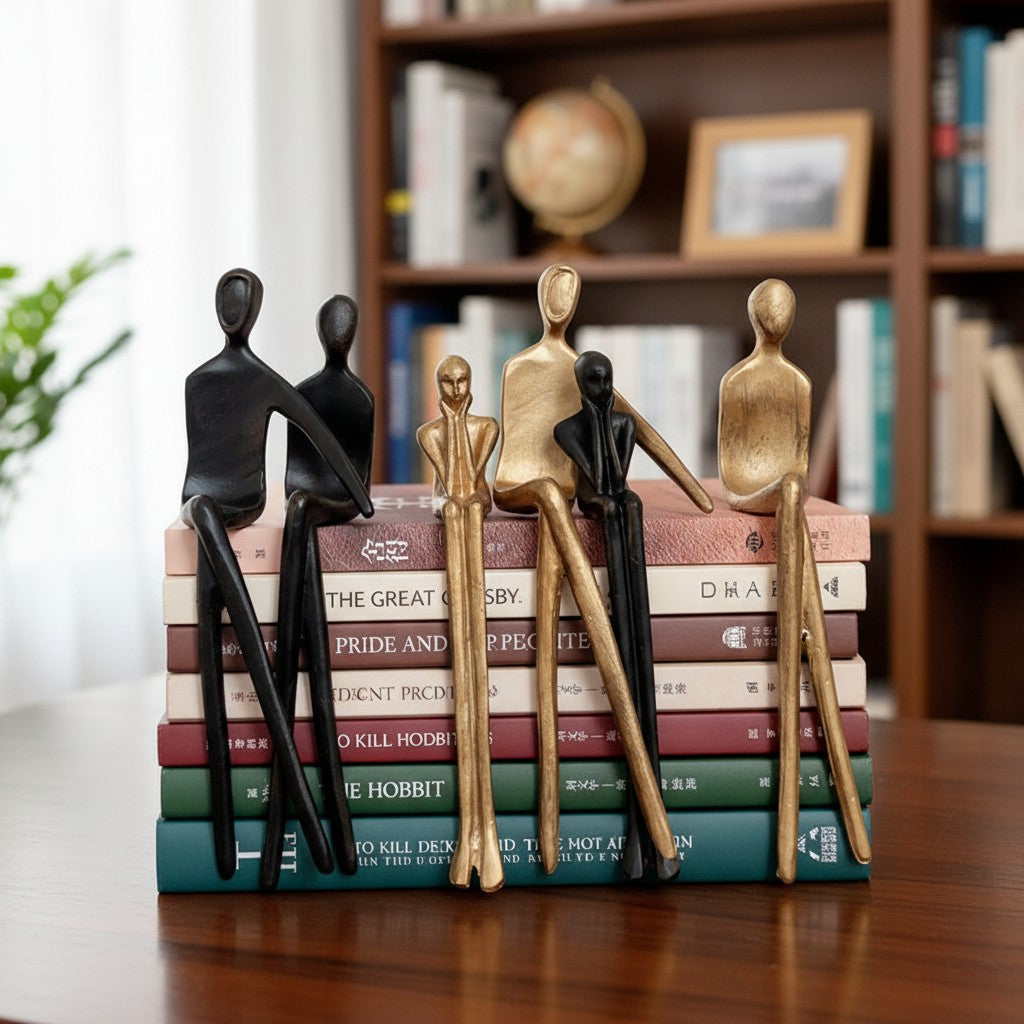Geometrische Hondenbeeldje van IJzer – Minimalistisch Decoratief Sculptuur voor Bureau | Sansoti