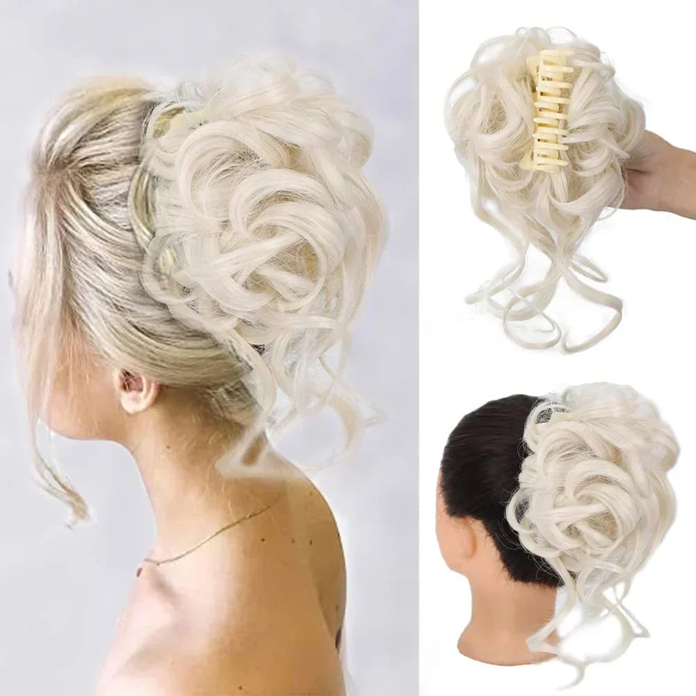 Clip-In Hair Bun met Krullen – Vollere Knot in Seconden zonder Styling | Sansoti