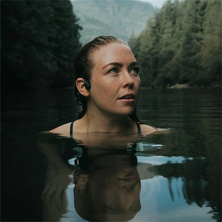 Casque à conduction osseuse Bluetooth, résistant à l’eau, pour le sport, la course et le fitness, mains libres, protection auditive | Sansoti