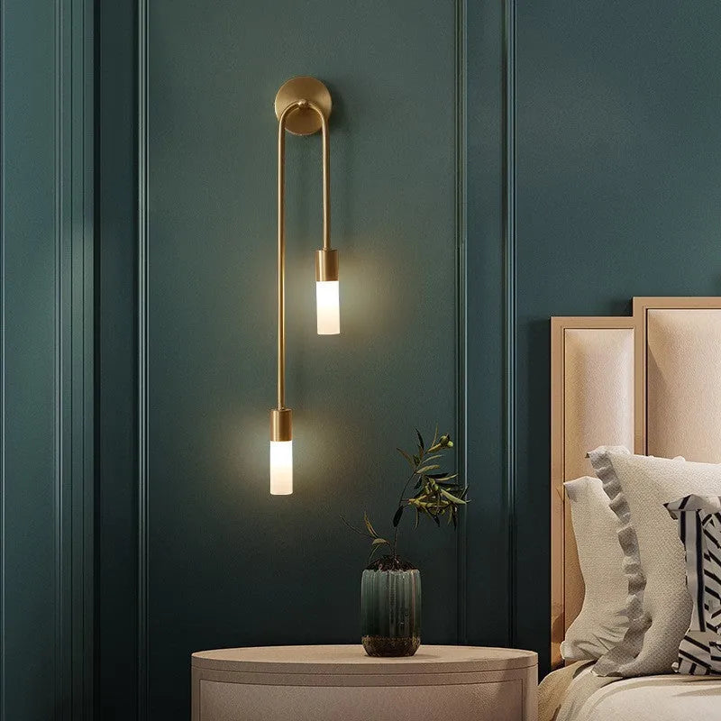 Wandleuchte Metall Gold Acrylschirm 1 Lampe Wohnzimmer Schlafzimmer Flur Warmes Licht Zeitgemäßes Design Wandleuchte | Sansoti