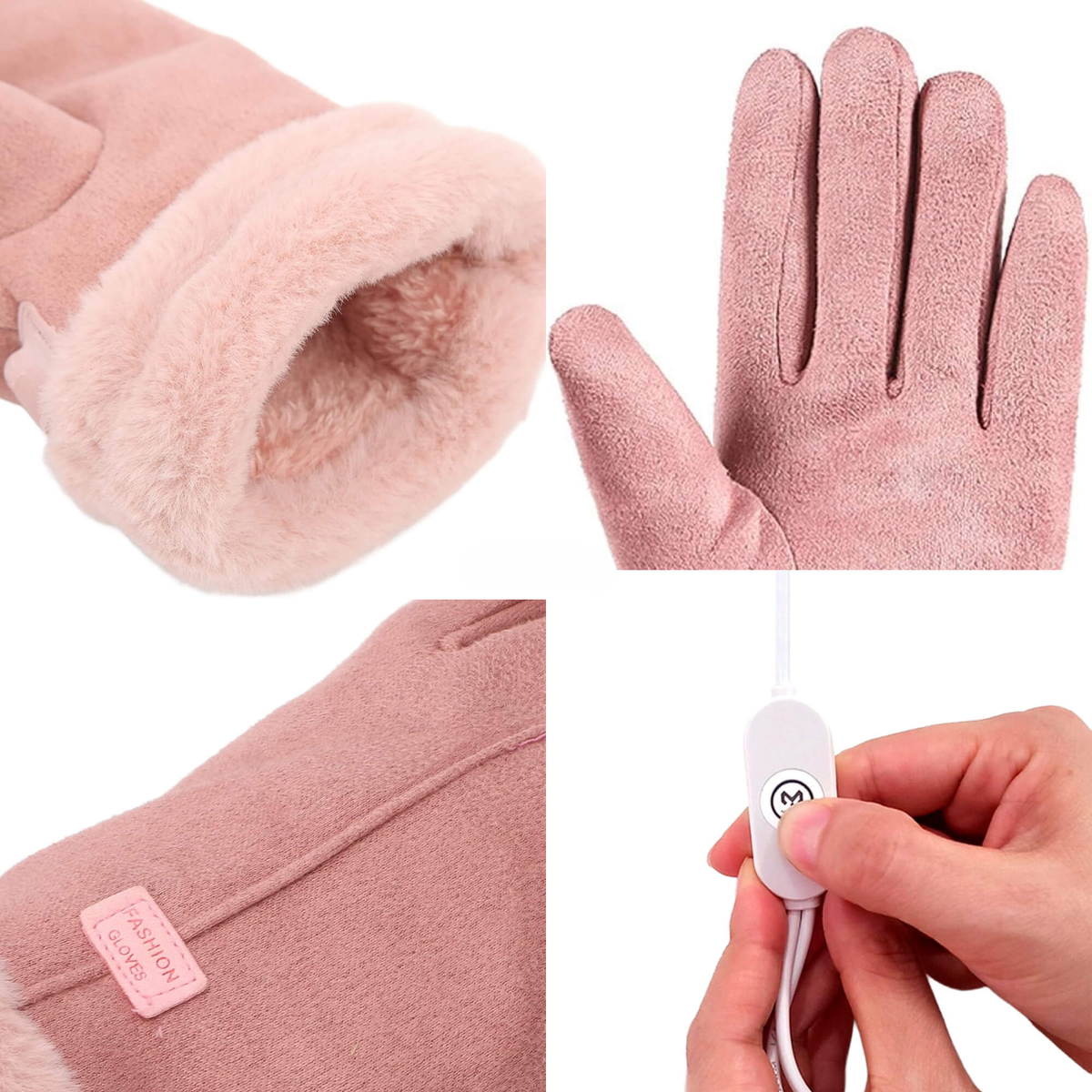 Verwarmde Handschoenen voor Dames — Thermische Waterafstotende Winterhandschoenen met Touchscreen — Oplaadbaar USB Design | Sansoti