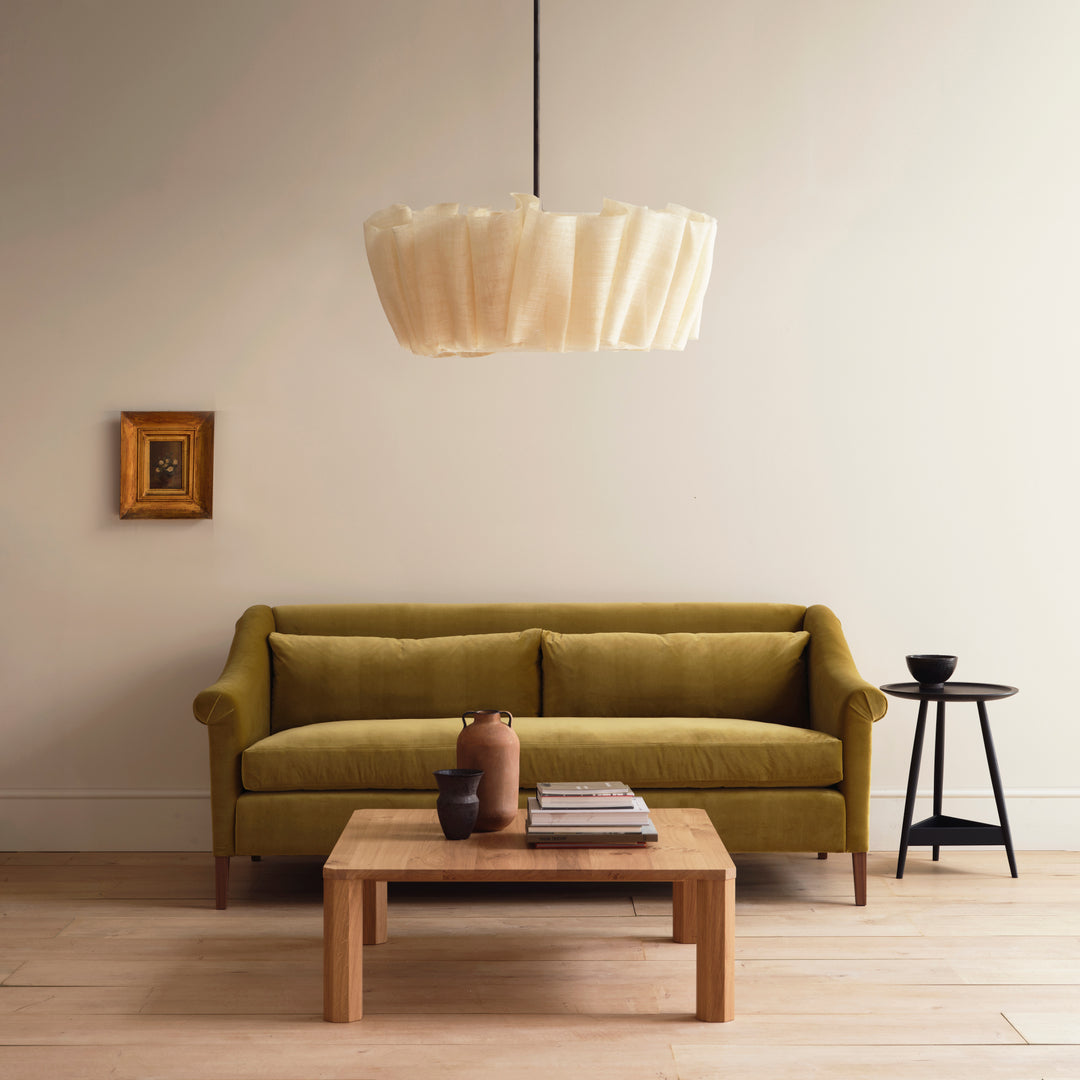Geplisseerde Stoffen Hanglamp – Minimalistische Scandinavische Verlichting voor Eetkamer & Woonkamer | Sansoti