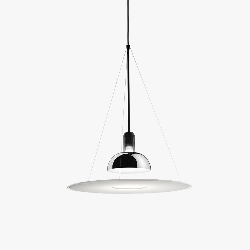 Minimalistische LED-Hängeleuchte aus Metall und Glas, E27, Esszimmer, Wohnzimmer, Schlafzimmer, skandinavische Pendelleuchte | Sansoti