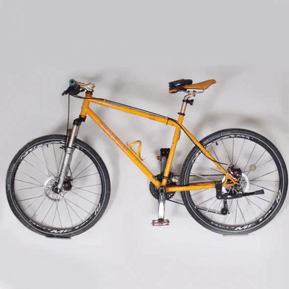 Metalowy uchwyt rowerowy do montażu na ścianie, oszczędzający miejsce, poziomy system zawieszania, czarny, do roweru szosowego MTB i roweru górskiego | Sansoti