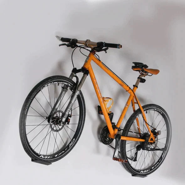 Metalowy uchwyt rowerowy do montażu na ścianie, oszczędzający miejsce, poziomy system zawieszania, czarny, do roweru szosowego MTB i roweru górskiego | Sansoti