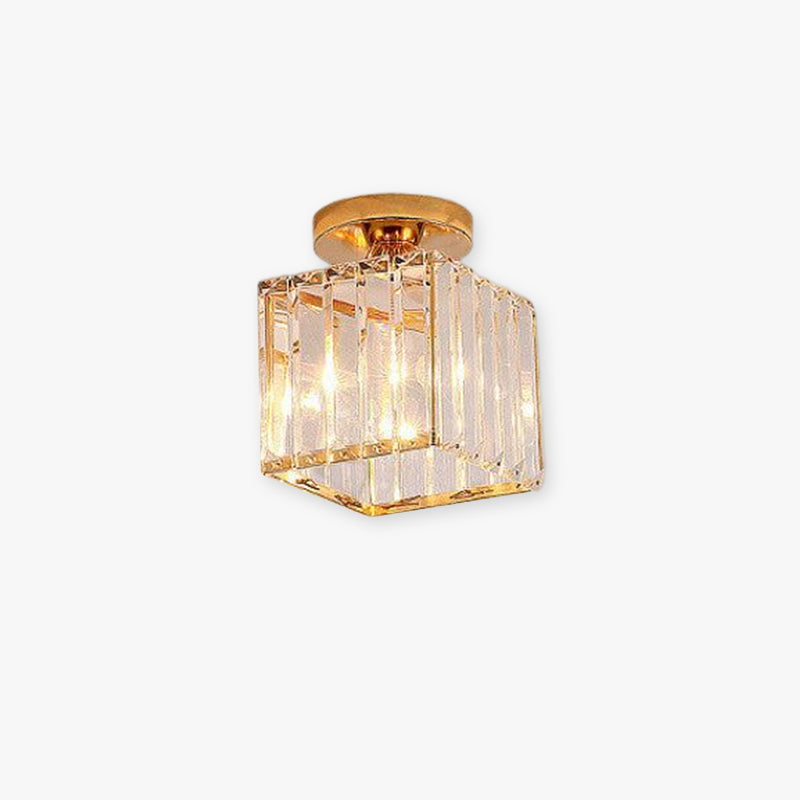 Dimmable Crystal Acrylic Ceiling Light 3 Light Settings Metal Fixture Living Room Bedroom Hallway Modern Design | Sansoti
